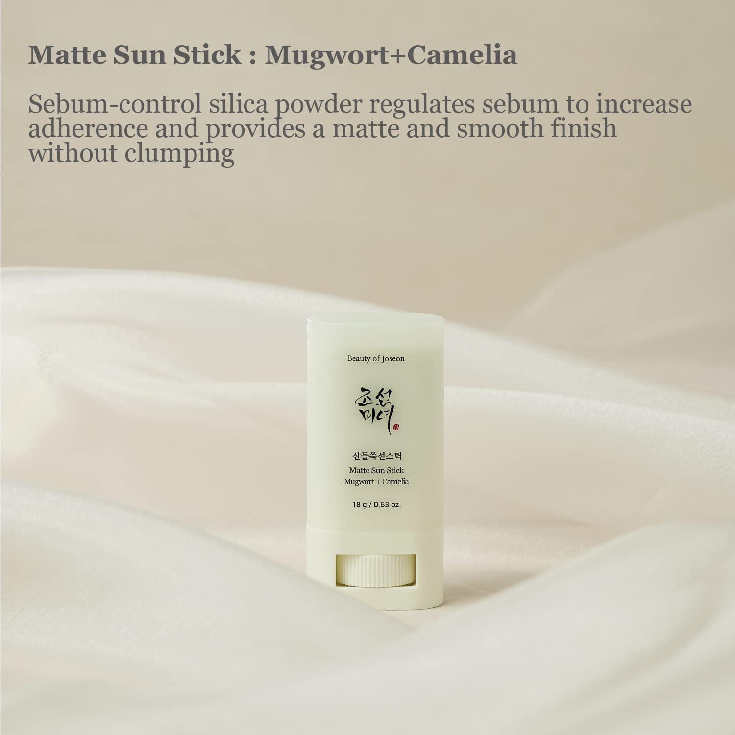 Beauty Of Joseon Matte Sun Stick : Mugwort + Camelia 18g